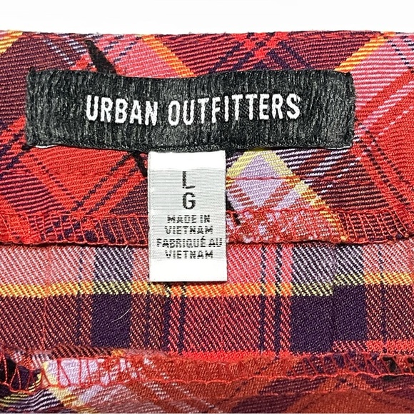 Urban Outfitters Red Plaid Skater Skirt - Picture 6 of 11